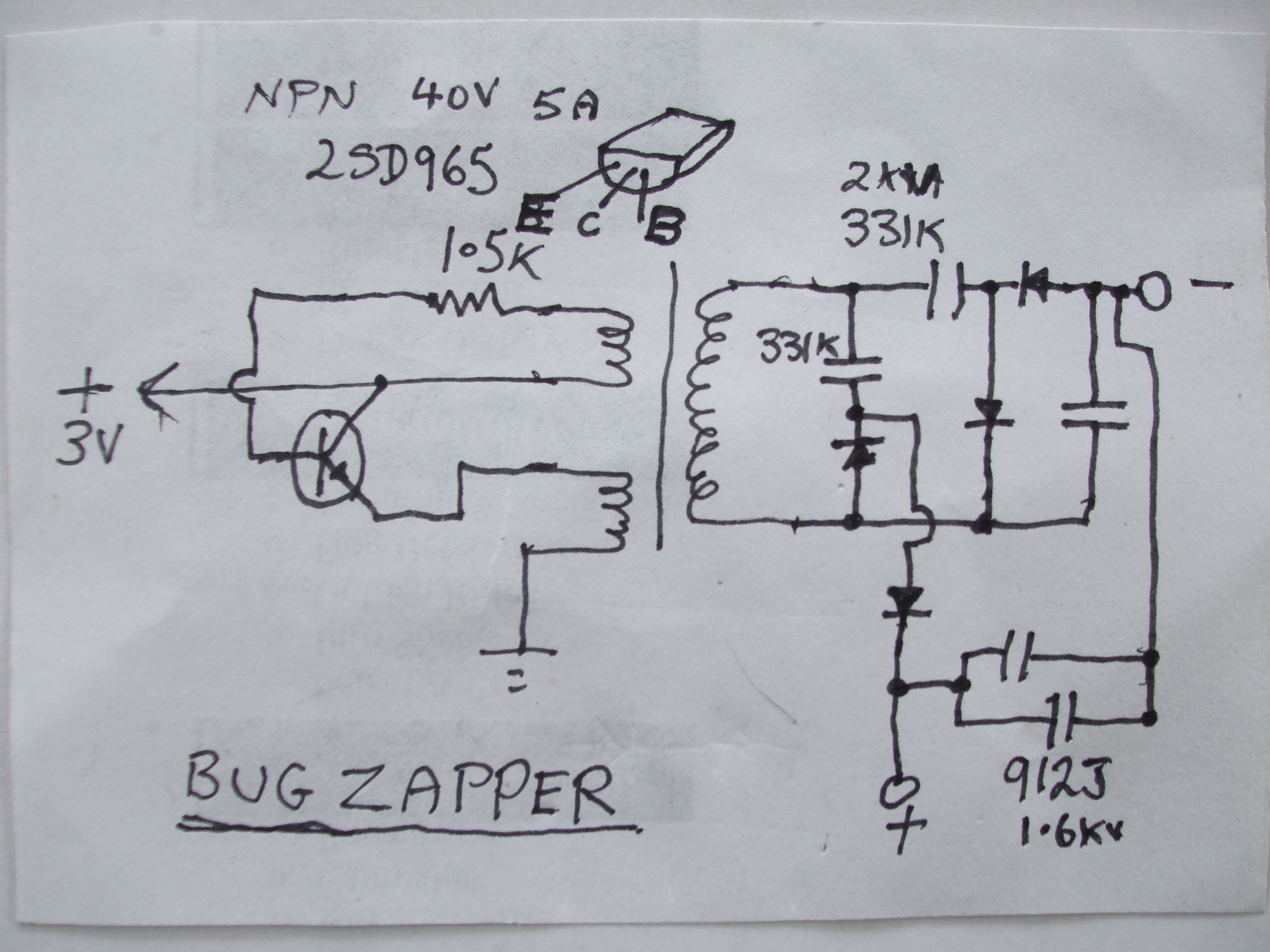 Electric fly deals swatter circuit