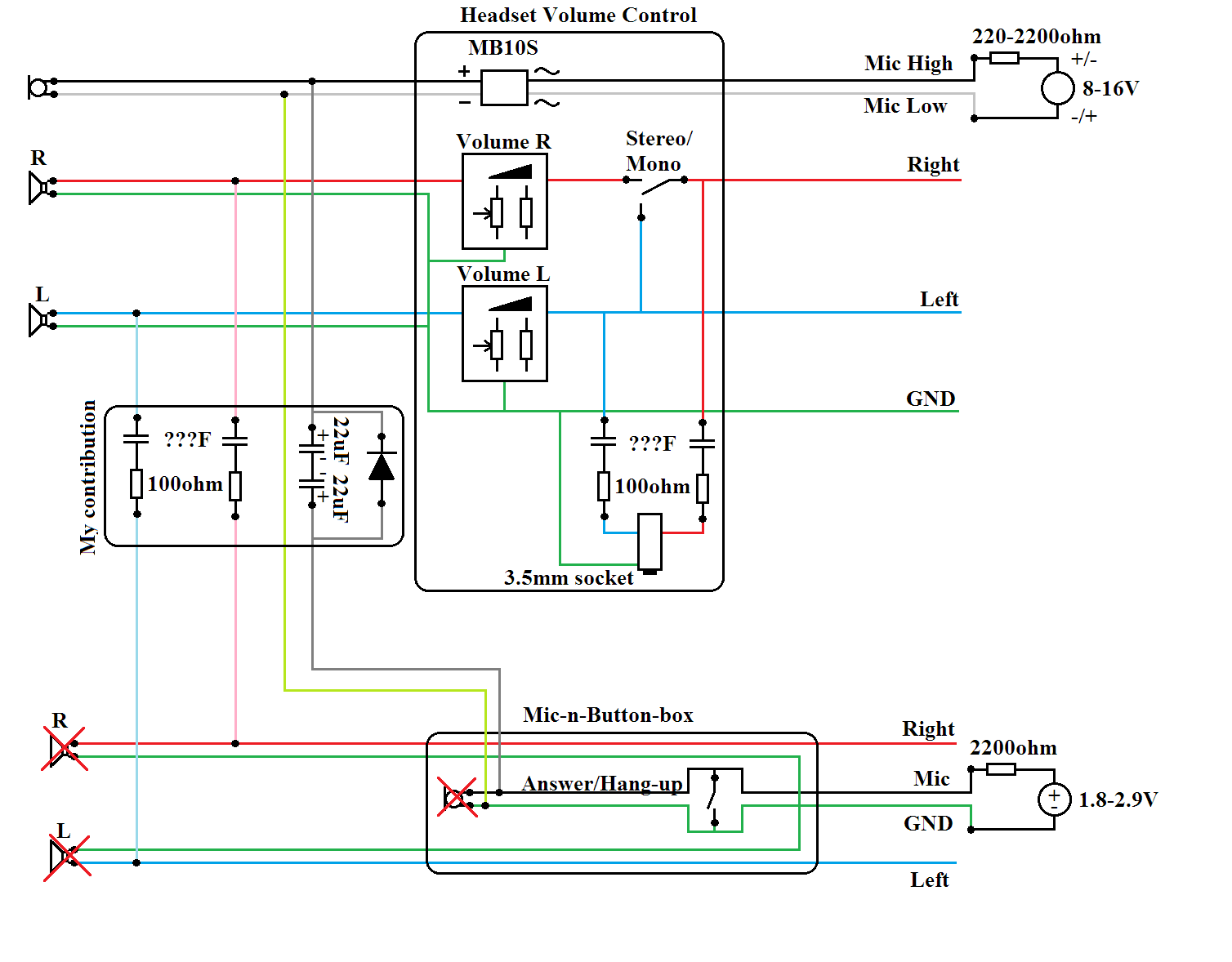 Use aviation headsets with phone | Electronics Forum (Circuits ...